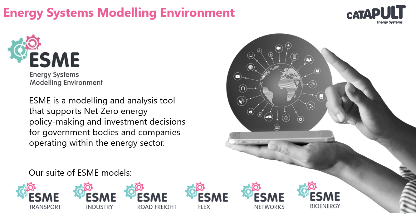 Energy Systems Catapult: Energy Systems Modelling Environment (ESME) Tool – 27 March 2025 10:00-11:00